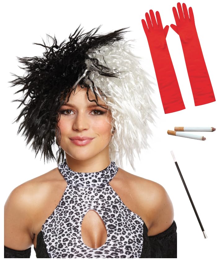 cigarette wig Crossdresser Makeup On Black Stock Photo 1452232163 To dress up as Cruella De Vill REEWES Long 1920s Wig Finger