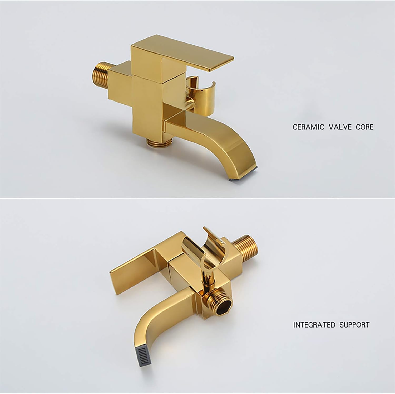Titanium Gold Handheld Bidet Sprayer for Toilet Brass Toilet Bidet Sprayer Kit Wall Mounted Bathroom Cloth Diaper Sprayer Set with Single Cold Water, for Personal Hygiene-Type a
