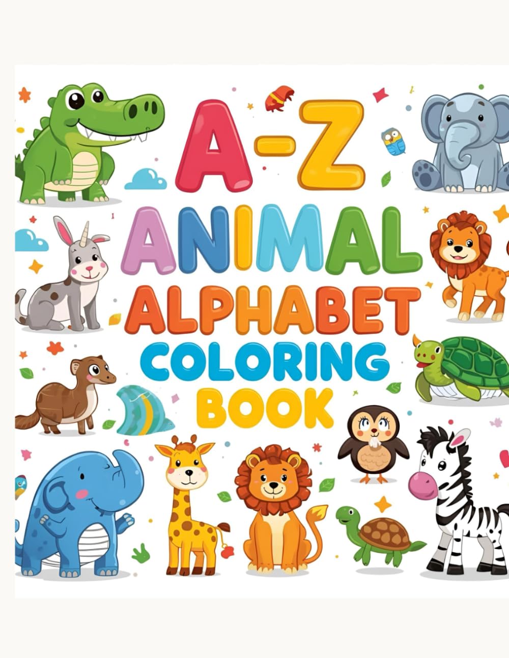 A–Z Animal Alphabet Coloring Book
