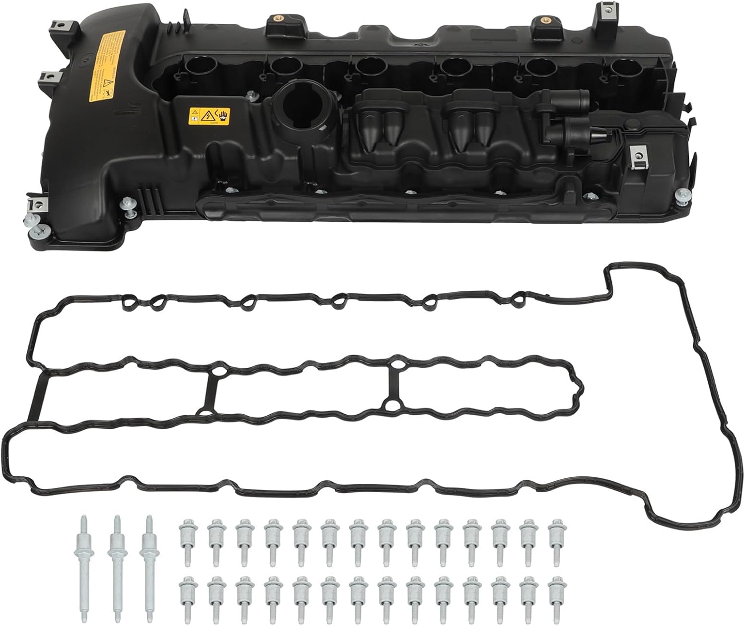 OCPTY Engine Valve Covers Kit Valve Cover with Gasket Compatible 2011 for BMW 1 Series M,2008-2010 for BMW 135i,2007-2010 for BMW 335i,2009-2010 for BMW 335i xDrive 11127565284