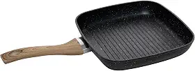 WOLFF - Bistequeira de Indução em Alumínio com Revestimento Cerâmico Granilite Preto 24cm