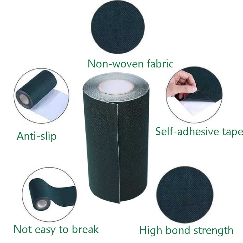 Ruban de Jointure de Gazon Artificiel, 15 cm x 15 m, Ruban de Gazon Auto-adhésif for Faux Gazon, Ruban de Couture for Fixer Le Tapis de pelouse Verte, connecter Le Faux Tapis de Gazon (Color : Green