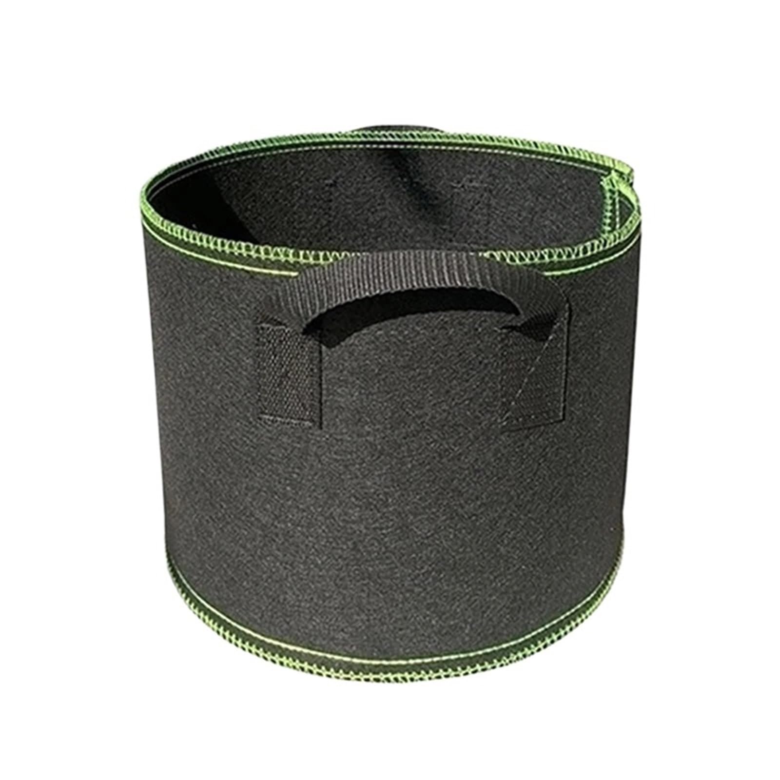 EYRMQWJPC Fabric Plant Growing Bags, Plant Grow Bags Multicolor Multiple Sizes Non-Woven Fabric Pots With Handles For Garden(1pc Green,7Gallon 35X28cm)