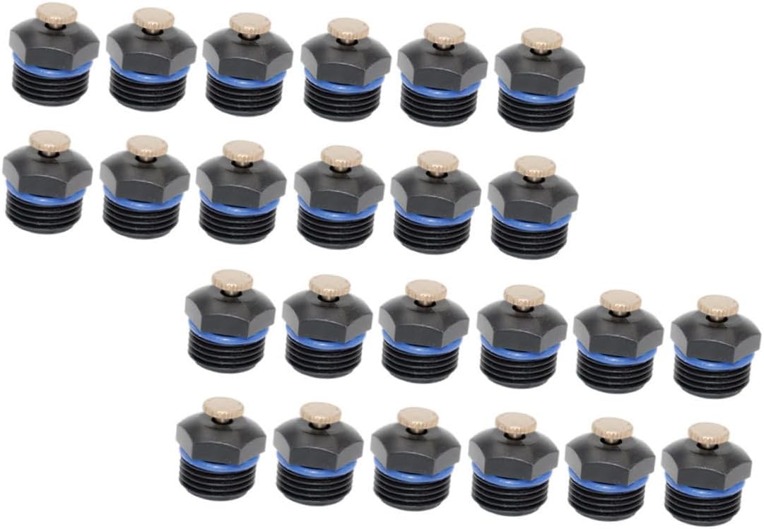 24pcs Adjustable Lawn Sprinkler Heads with Copper Plastic Nozzle