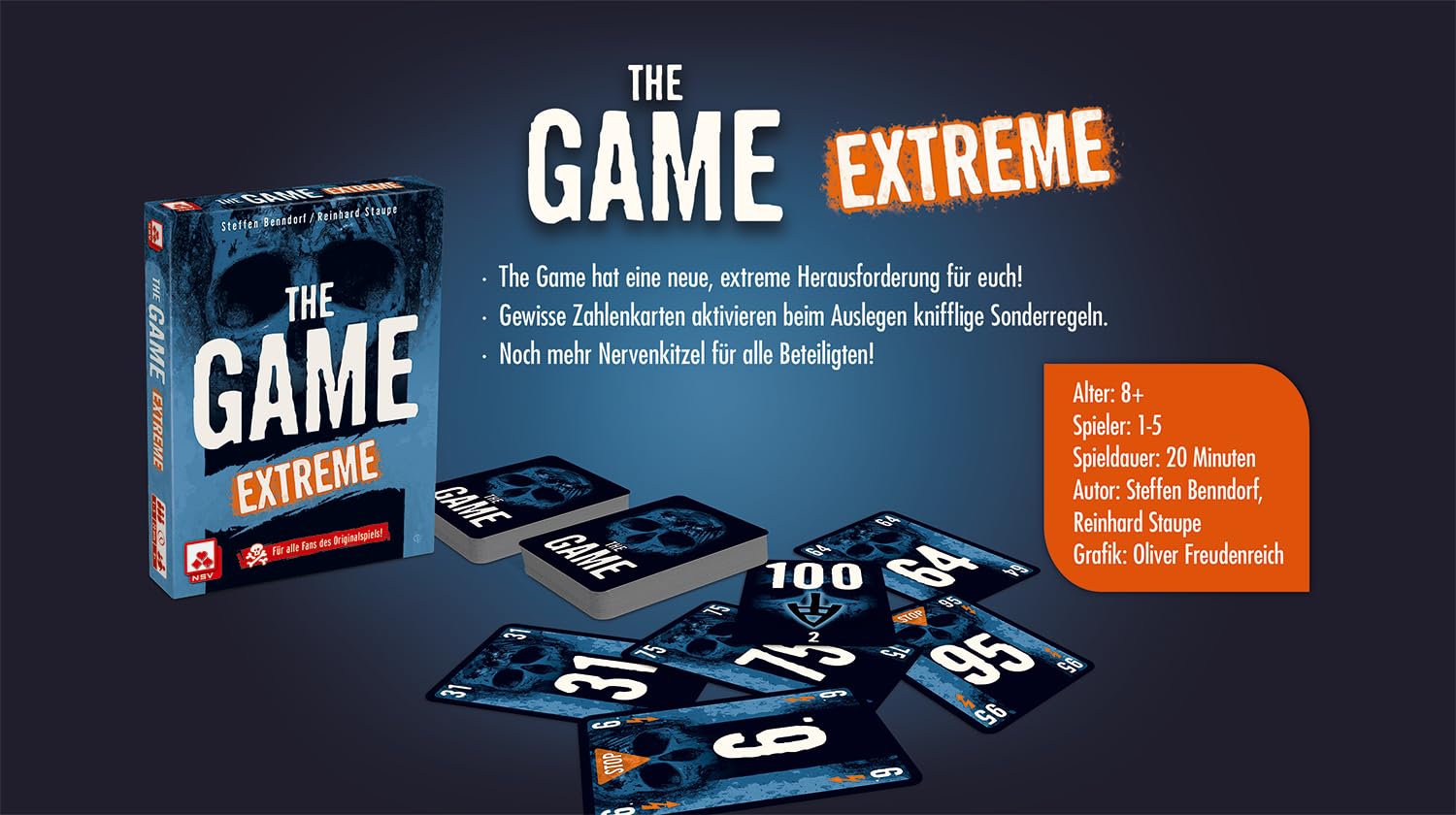 Nürnberger Spielkarten NSV – 4041 – The Game Extreme – fieses collaborazione Gioco – Gioco di Carte