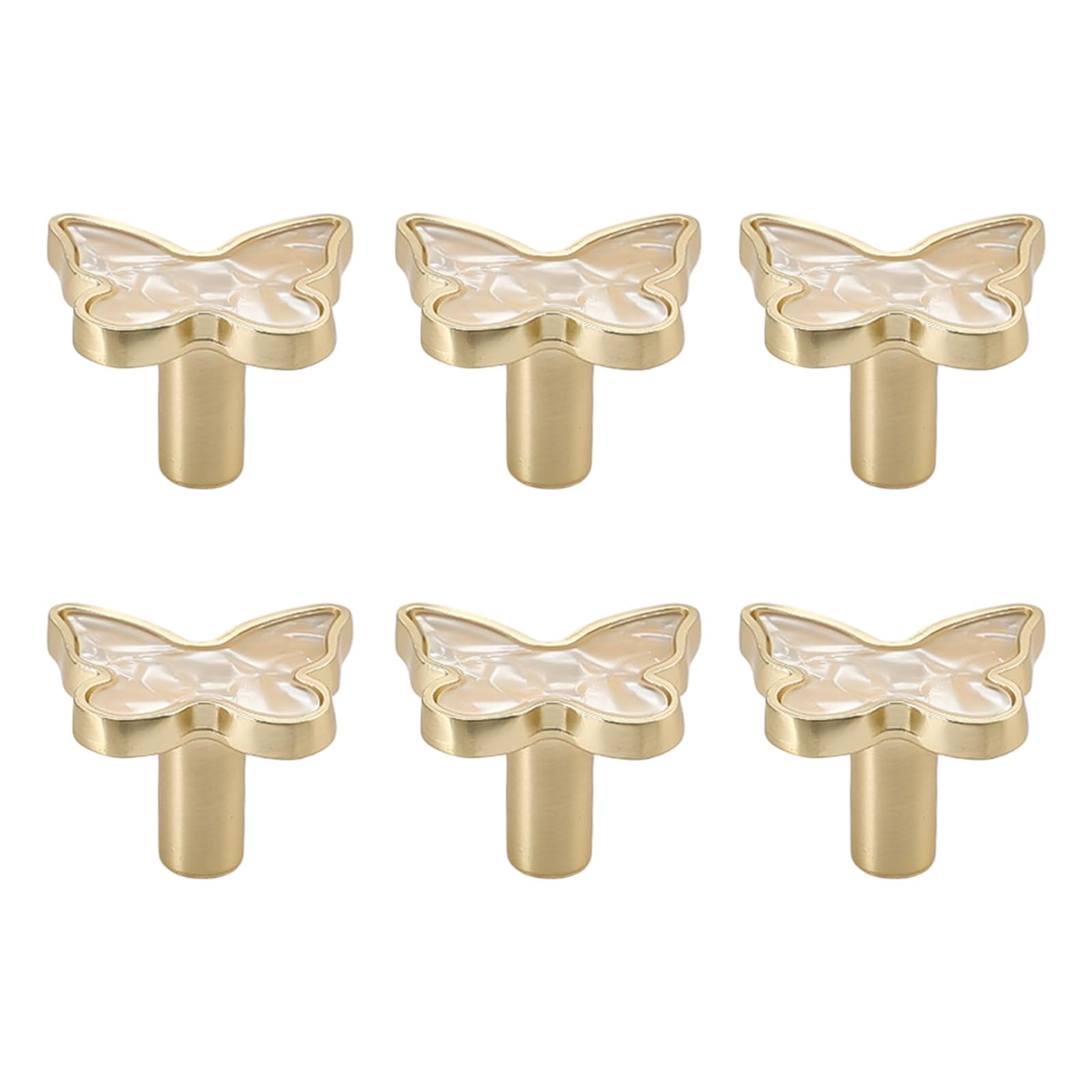 Alloneslife Shell White Modern Cabinet Knob Drawer Pulls Shell Butterfly Furniture Decorative Handle For Kitchen Cupboard Wardrobe Hardware Shell Butterfly Drawer Handles Dressers Replacement