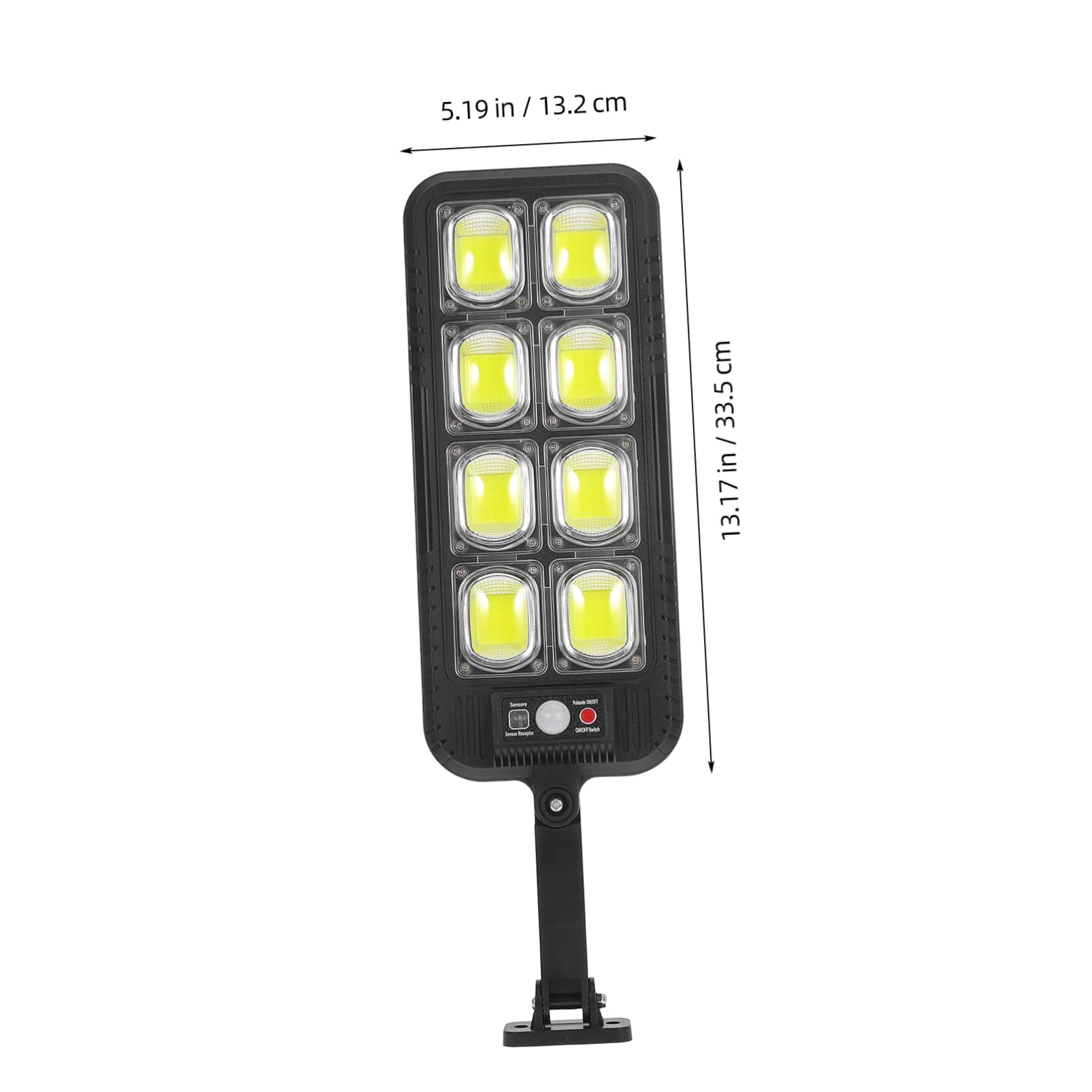 OSALADI Solar-Powered Motion Sensor Lights Outdoor Led Street Lamp Weatherproof for Yard Pathway