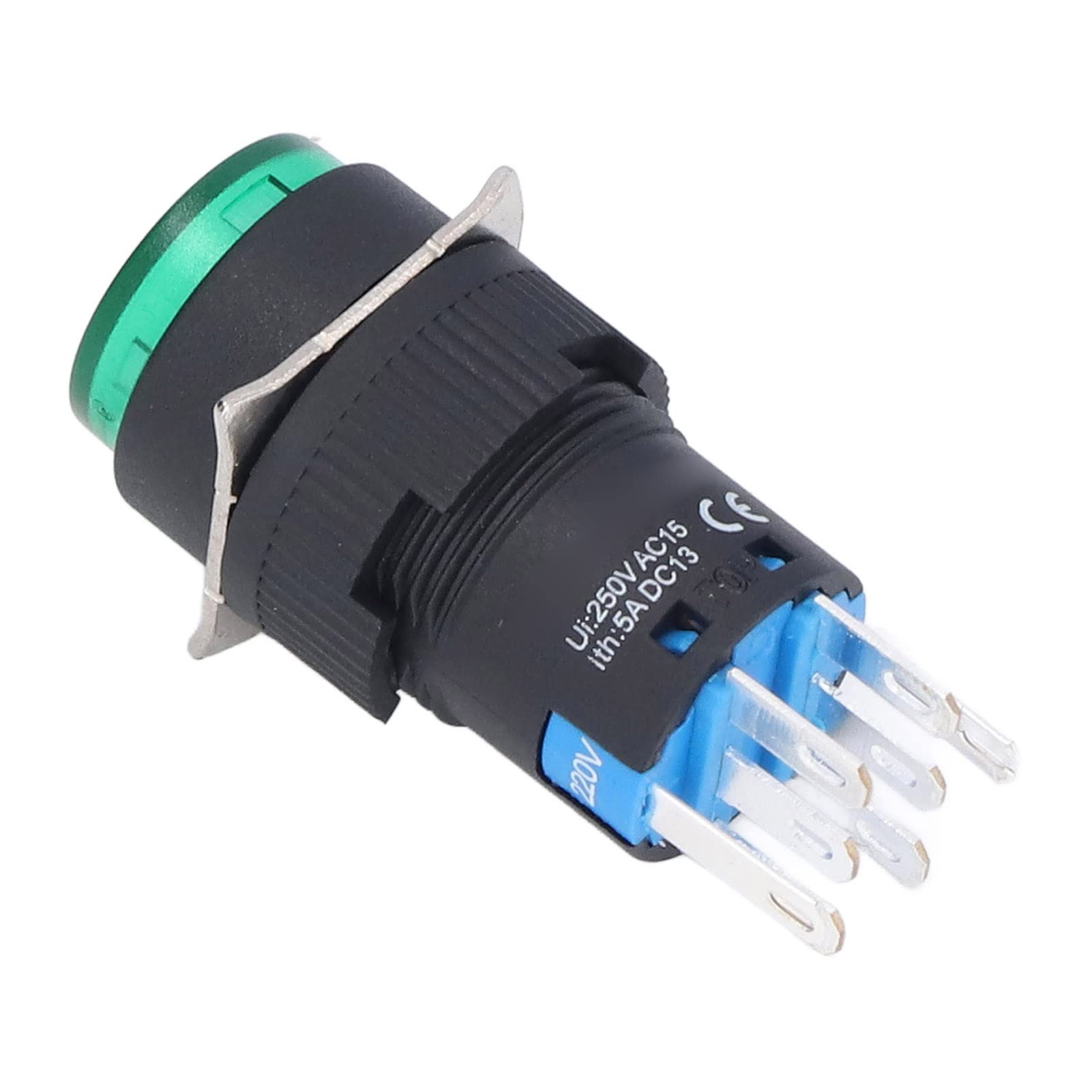 Set di Interruttore del Pulsante, 2 modalità di Azione da 16 mm Switch di Spinta momentaneo 8 Pin con Luce for Il Controllo