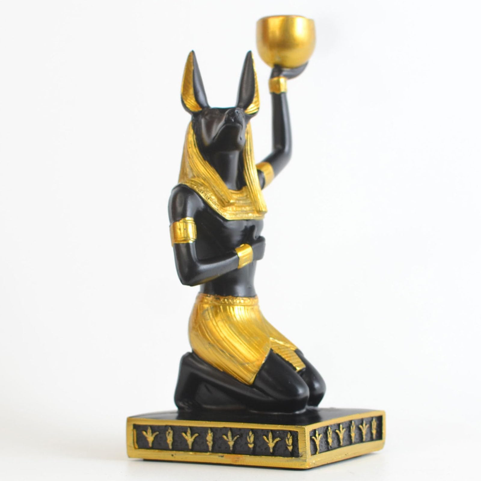 Amazon.co.jp: エジプトの装飾品、アヌビス像、室内装飾彫刻、樹脂製