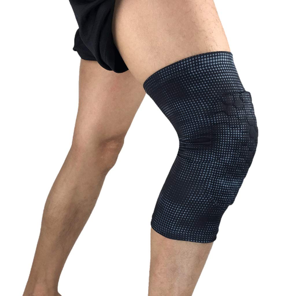1 Pair Knee Sleeve Protector Brace Support Arthritis Bandage Elastic Football Soccer Basketball Volleyball(Medium)