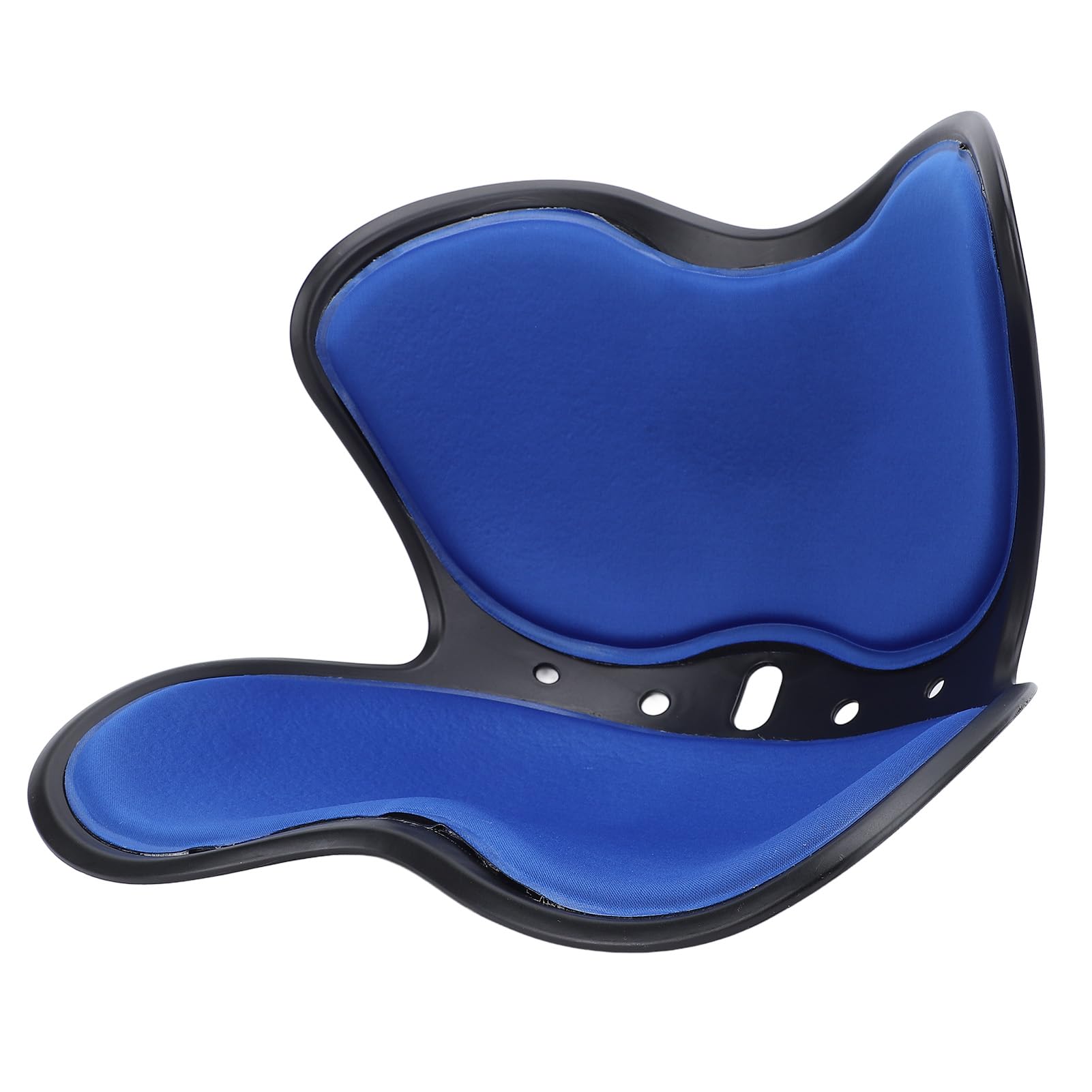 Naroote Soporte Lumbar Ergonómico, Silla de Soporte Lumbar para el Asiento del Piso Forma de Pétalos Multipropósito para Automóvil (Blue)
