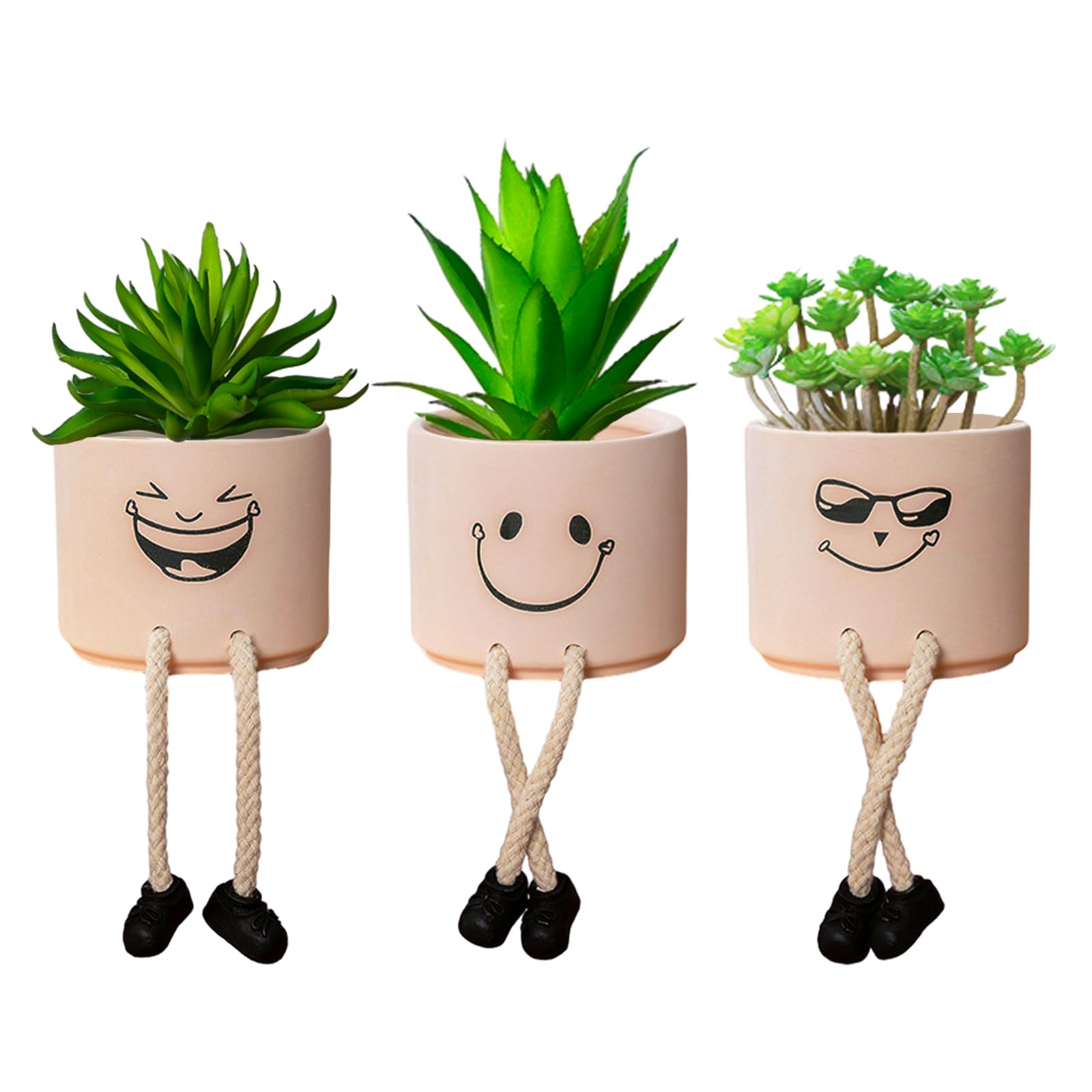 Artificial Plants, Mini Artificial Plants, Plastic Plants for Living Room, Room, Bedroom, Bathroom, Table Decoration, Desk, Office, Balcony Aesthetic Decor or Pen Holder