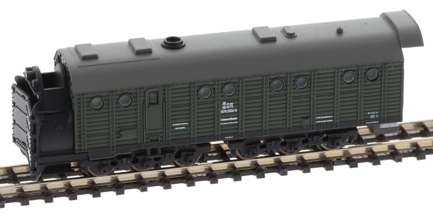 Märklin 87360 - Dampfschneeschleuder mit Kohletender mit angetriebenem Schleuderrad, Spur Z, miniclub.