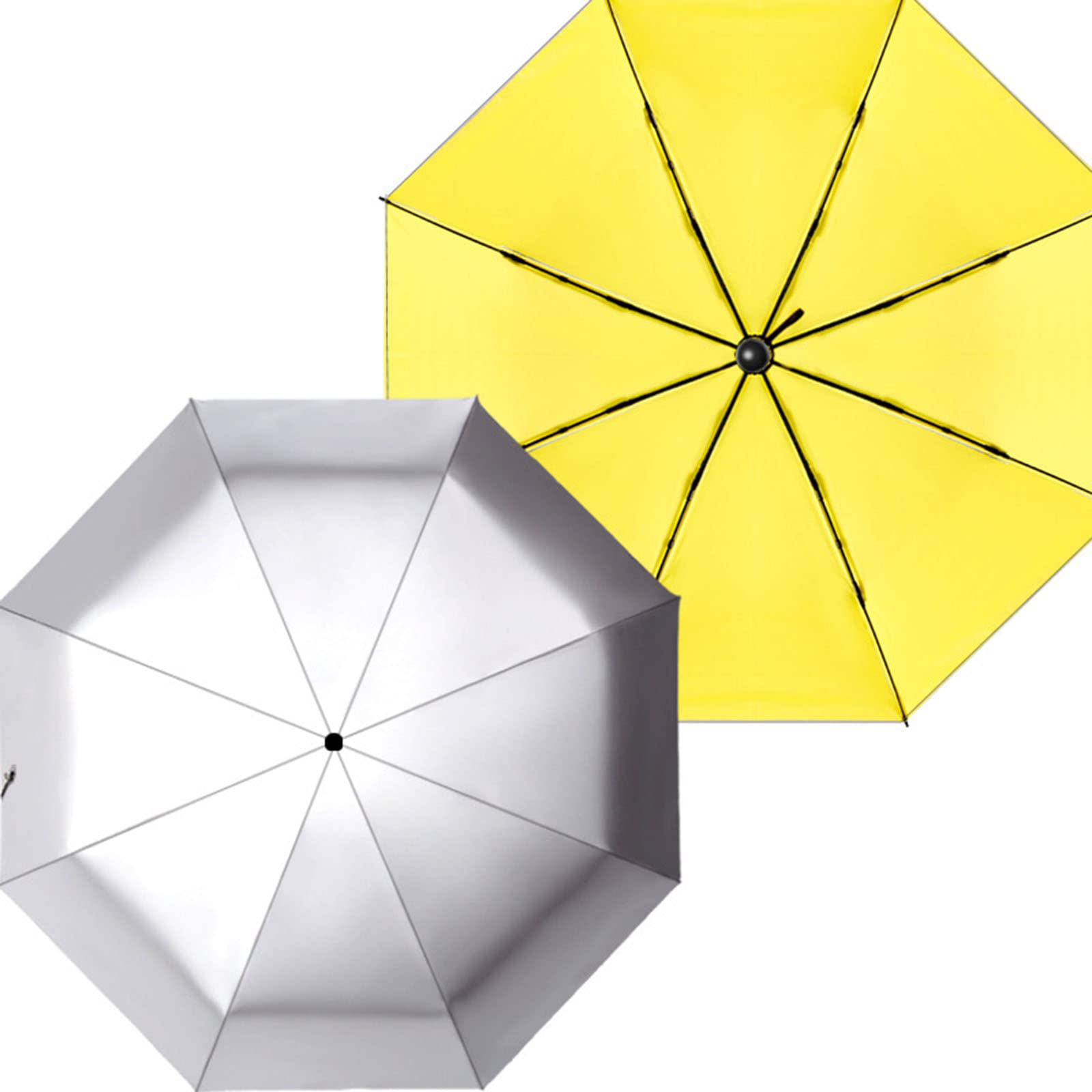 Składany parasol Wiatroszczelny 8 żeber, Parasol kieszonkowy, Parasol z ochroną UV - Mały - Kompaktowy, Mocny, Przenośny parasol