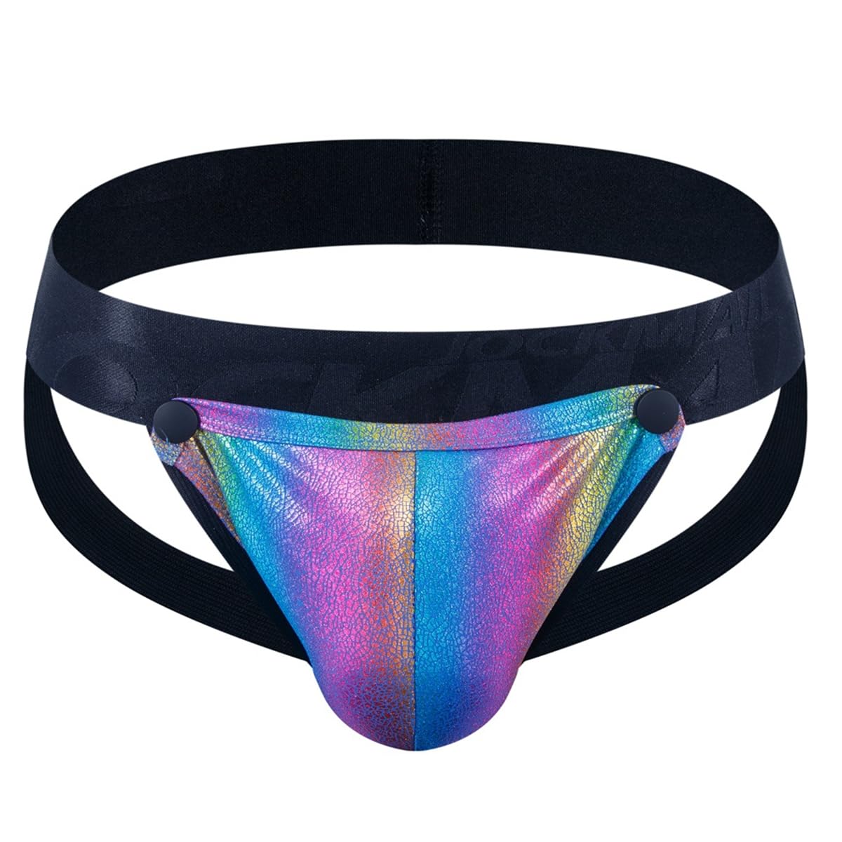 Mens Jockstrap Underwear Fasion Athletic Supporter with Removeable Pouch Men Jock Strap-image-6