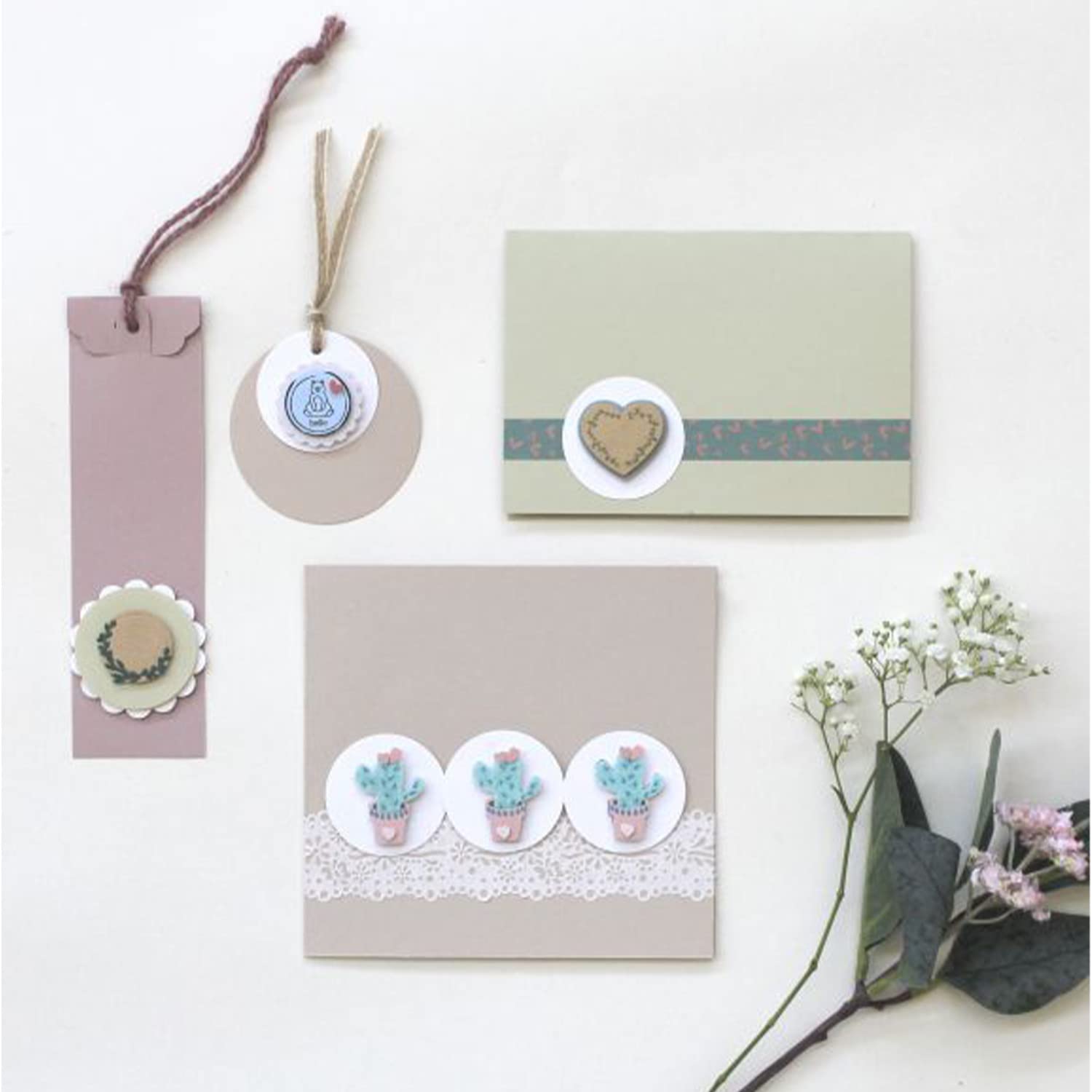 ARTOZ Floretta Lot de 100 enveloppes format C6 - Vert clair - 16,2 x 11,4 cm - 92 g/m² - Papier pastel