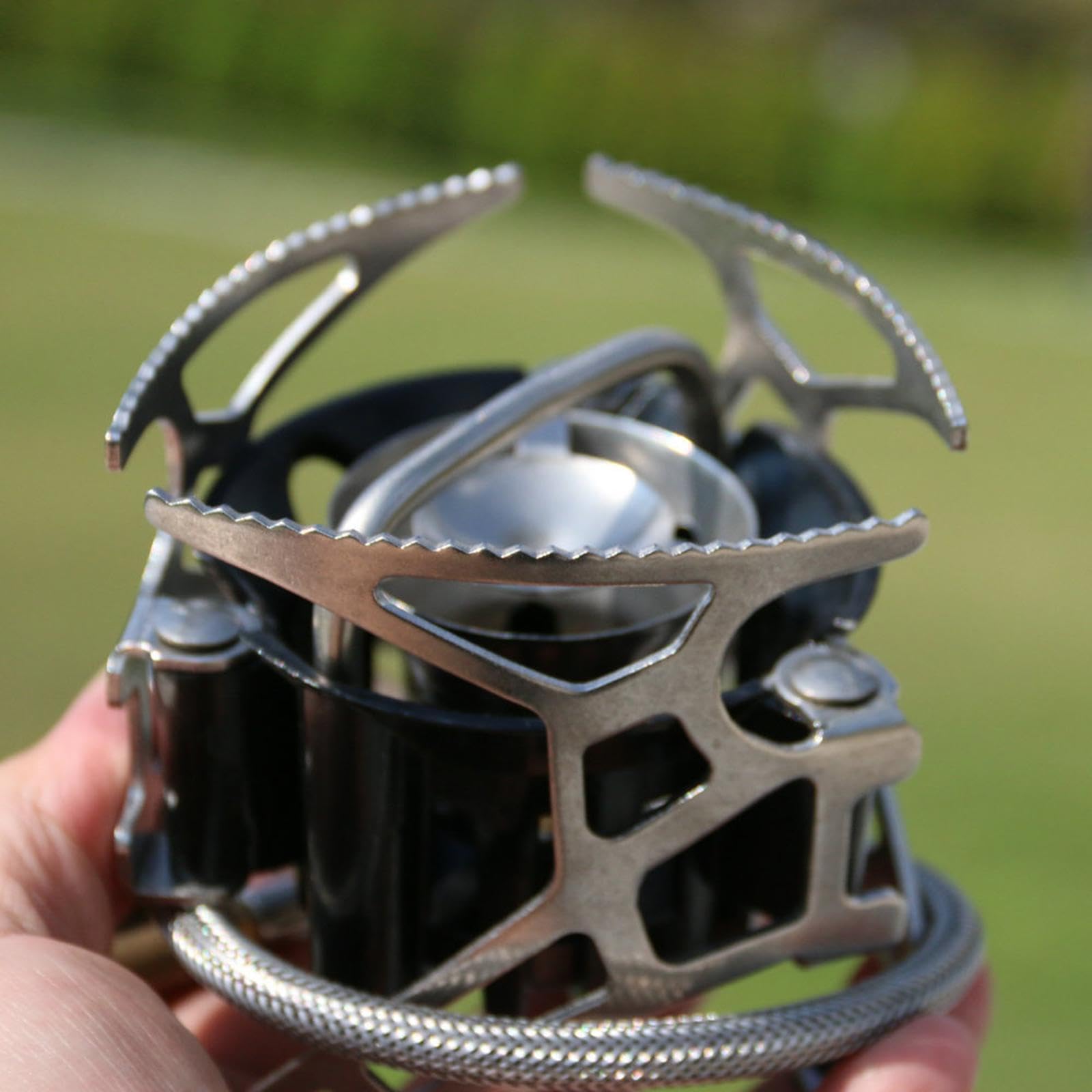 Réchaud portable pliable et léger, facile à, pour une cuisson efficace en camping, en randonnée, camping, pleine nature, pour la pêche, les barbecues, les