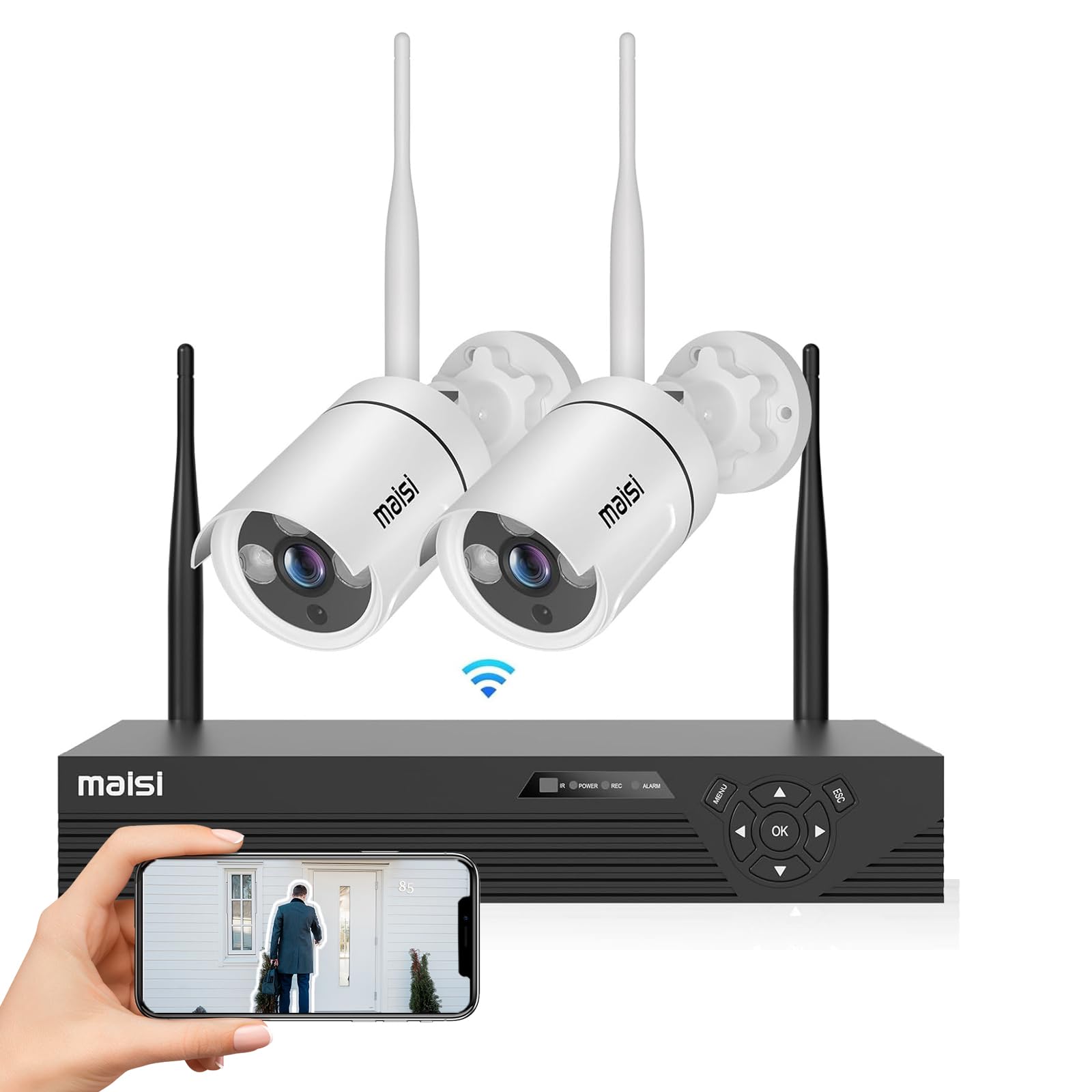 Maisi 3mp Wireless Cctv Camera System Security Camera Outdoor