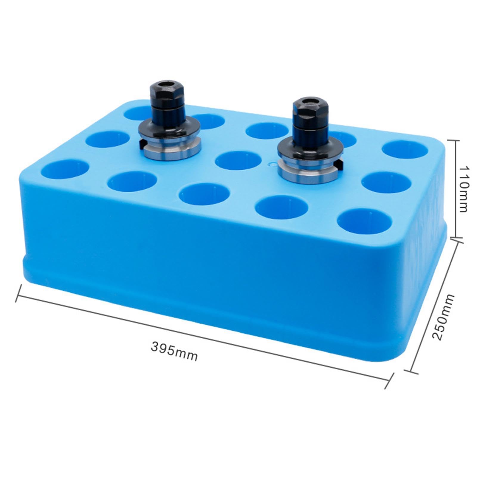 Soporte de Almacenamiento Estuche de Portaherramientas CNC Caja Grande para Recopilación Organizador de Material Sólido Adecuado para Taller Ma, para BT40 azul