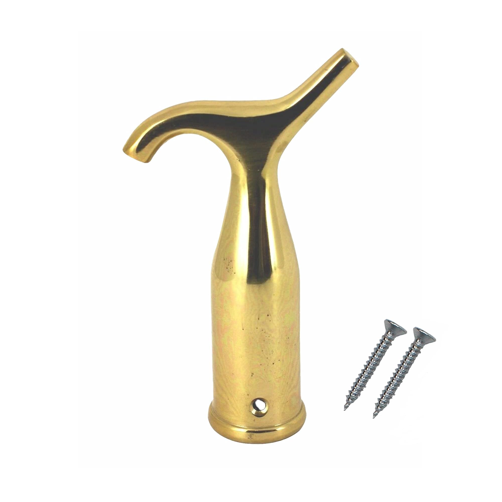 Sul Brass Pole Hook, For Blinds, Attic Ladders, Loft Hatch, And Windows, Sash Window Pole Hook, Skylight Roof Window Catch Pole Hook Fits In Telescopic Pole (Brass)