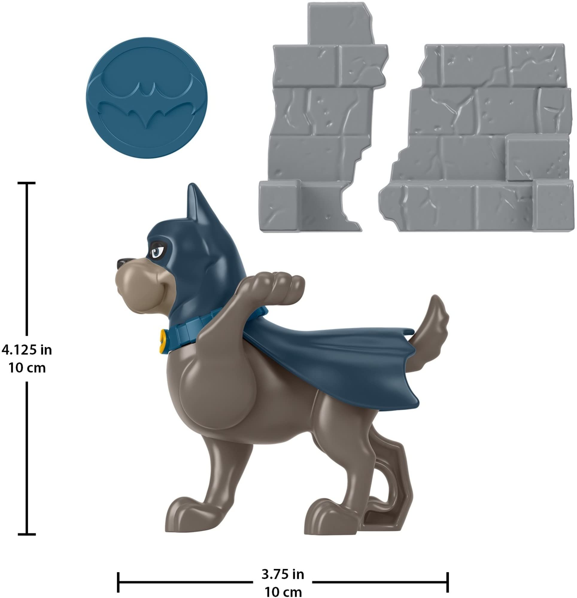 DC League of Superpets Disk Launch Ace Dog Action Figure Toy with Accessories, Multicoloured, Small - Image 3