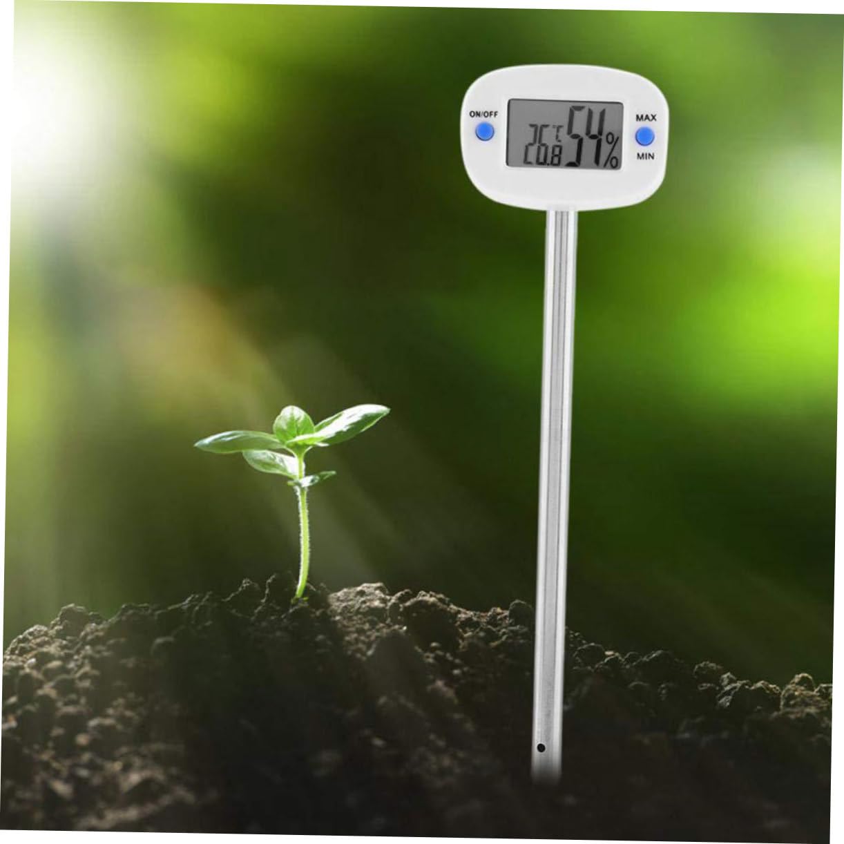 ifundom 3 Termómetros De Suelo Y Humedad Para Plantas Sensor De Compost Medidor De Humedad Para Césped Y Para Plantas De Interior
