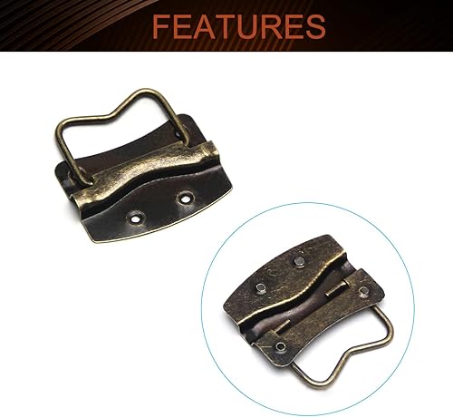 Miniatura 3 de MroMax Mango de pecho de 1.77 x 1.18 pulgadas, pintura en aerosol, montaje en superficie, anillo de pecho, mango de tracción de 1.772 in x 1.181 in