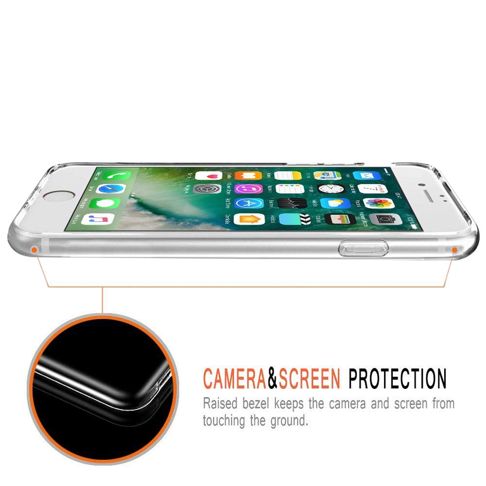 Yoedge Magnetica Cover con Cordino per iPhone 8/iPhone 7/iPhoneSE 2020/SE 2022 4,7Compatibile con MagSafe, Trasparente Custodia Sottile TPU Silicone