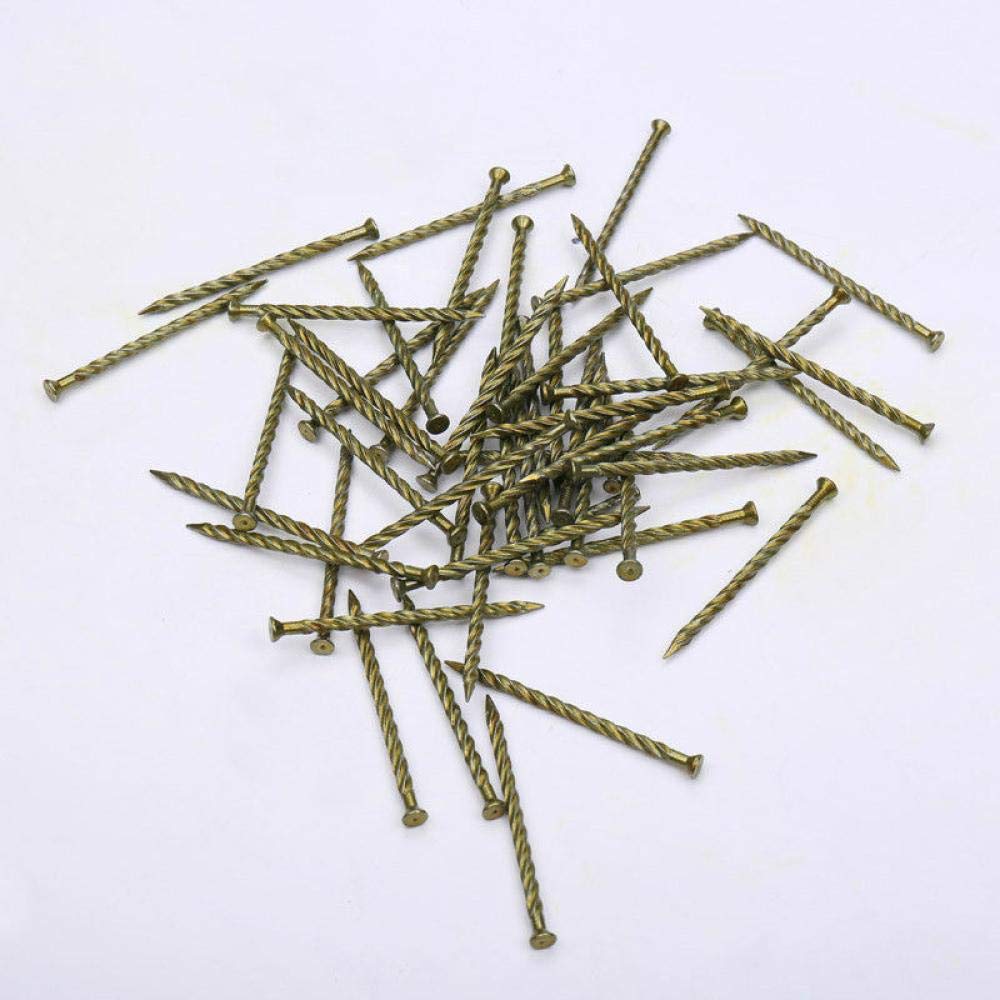Clavos de Cemento Clavos de ferretería 50 Clavos for Piso, Clavos de Acero sin Costura, Clavos de Acero, Clavos torcidos for Piso(70mm)