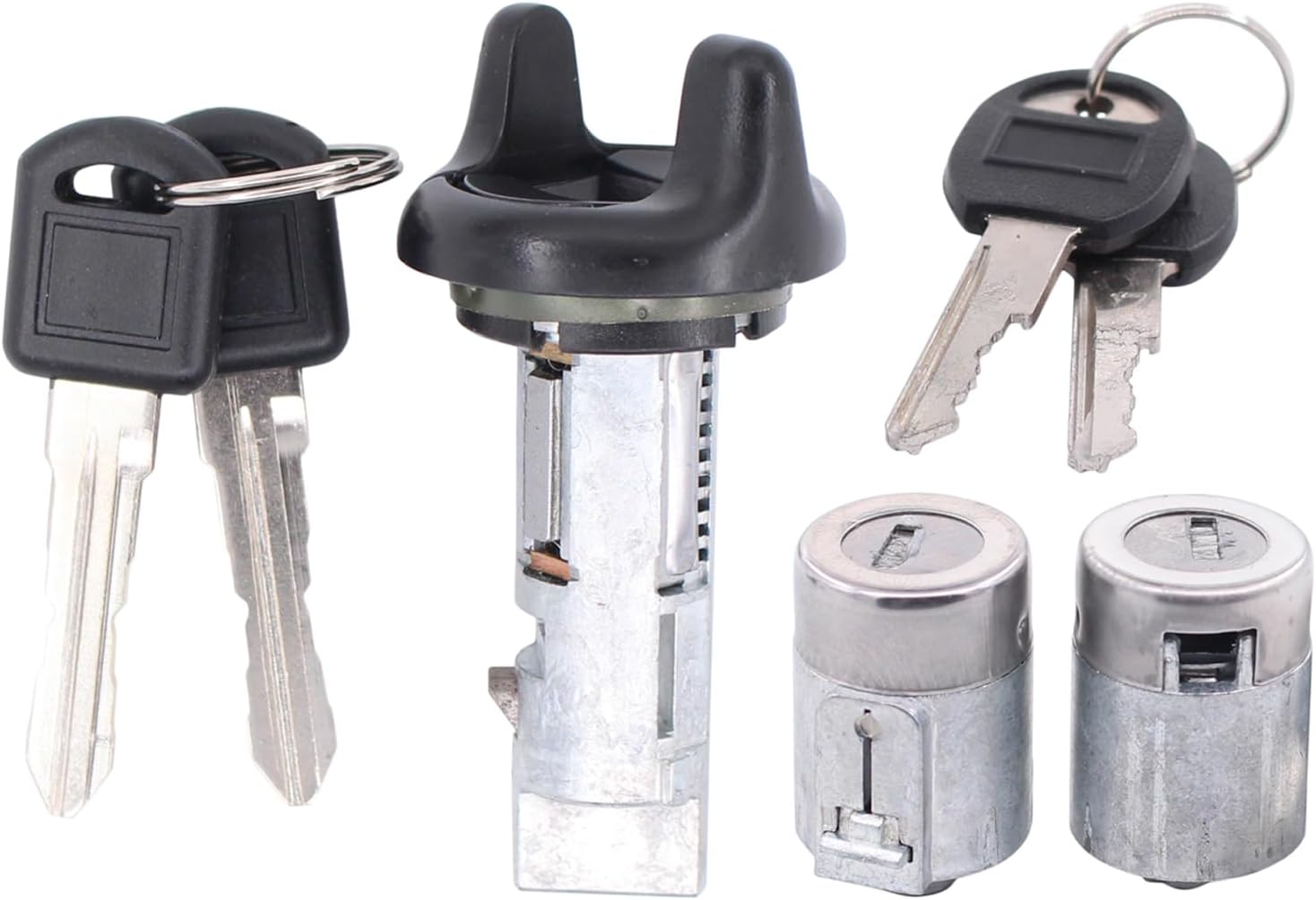 ApplianPar Ignition Lock Cylinder and Door Lock Cylinder for C1500 C2500 C3500 K1500 K2500 K3500 Tahoe Yukon