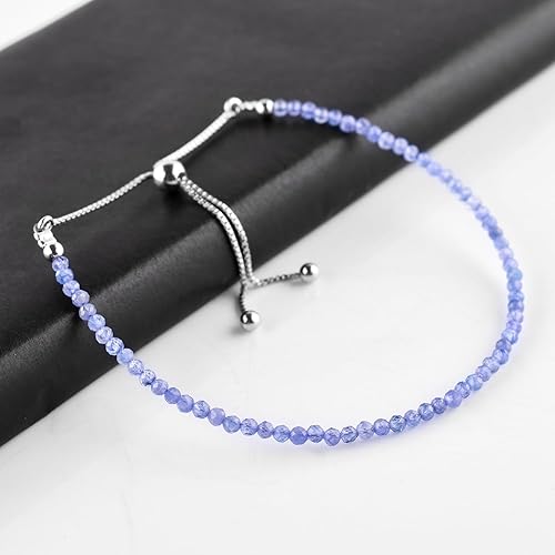 Miniatura 135 de OdrillionGems Natural Yaxaite Gemstones Bolo Bracelet 925 Sterling Silver Faceted Rounds Beads Handmade Minimalist Jewelry Healing Crystals