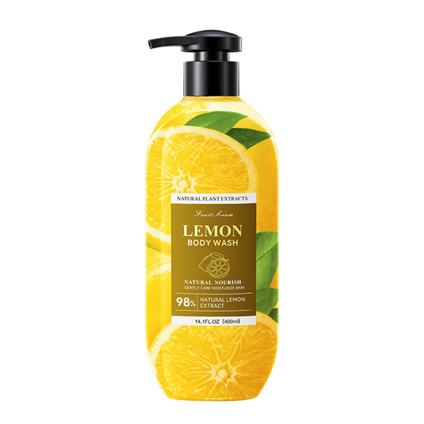 CHICTRY Lemon Fresh Shower Gel Moisturizing Cleanser for All Skin Types Gentle Formula without Harsh Chemicals Yellow One