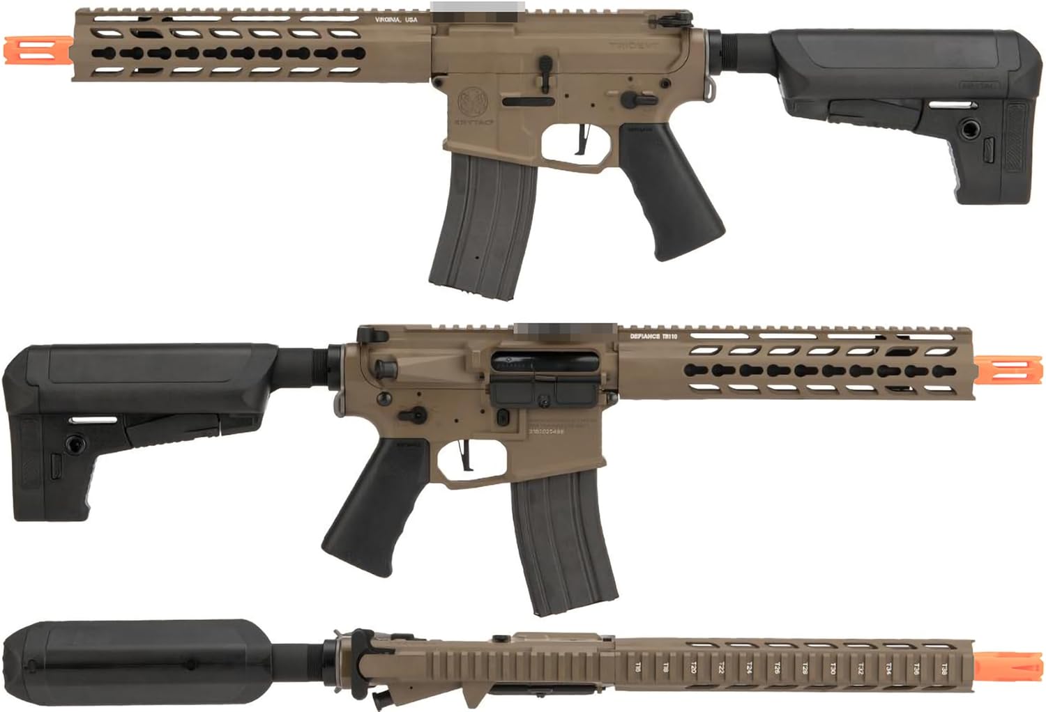 Evike Airsoft - Krytac Metal Trident MKII CRB AEG Airsoft Rifle