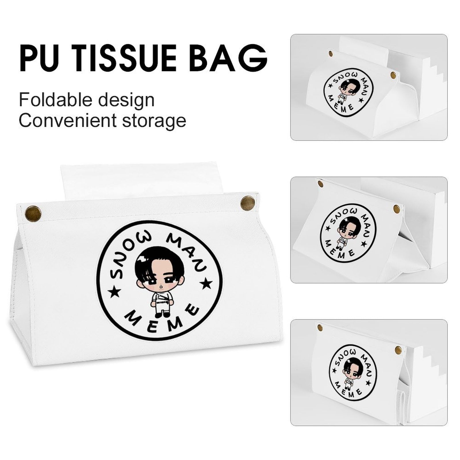 Amazon｜ティッシュケース 目黒蓮 ティッシュボックス PUレザー 