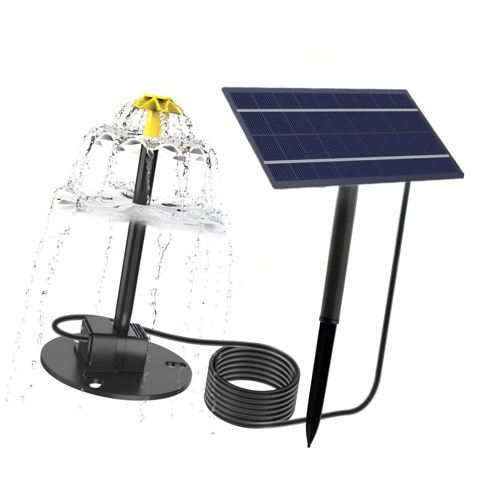 Xinsheinelry 4W Automatic Solars Fountains Pumps For Bird Baths Wildlife Friendly Water Feature Easy Setups Garden Decoration Solars Pumps With Regulable Sprays