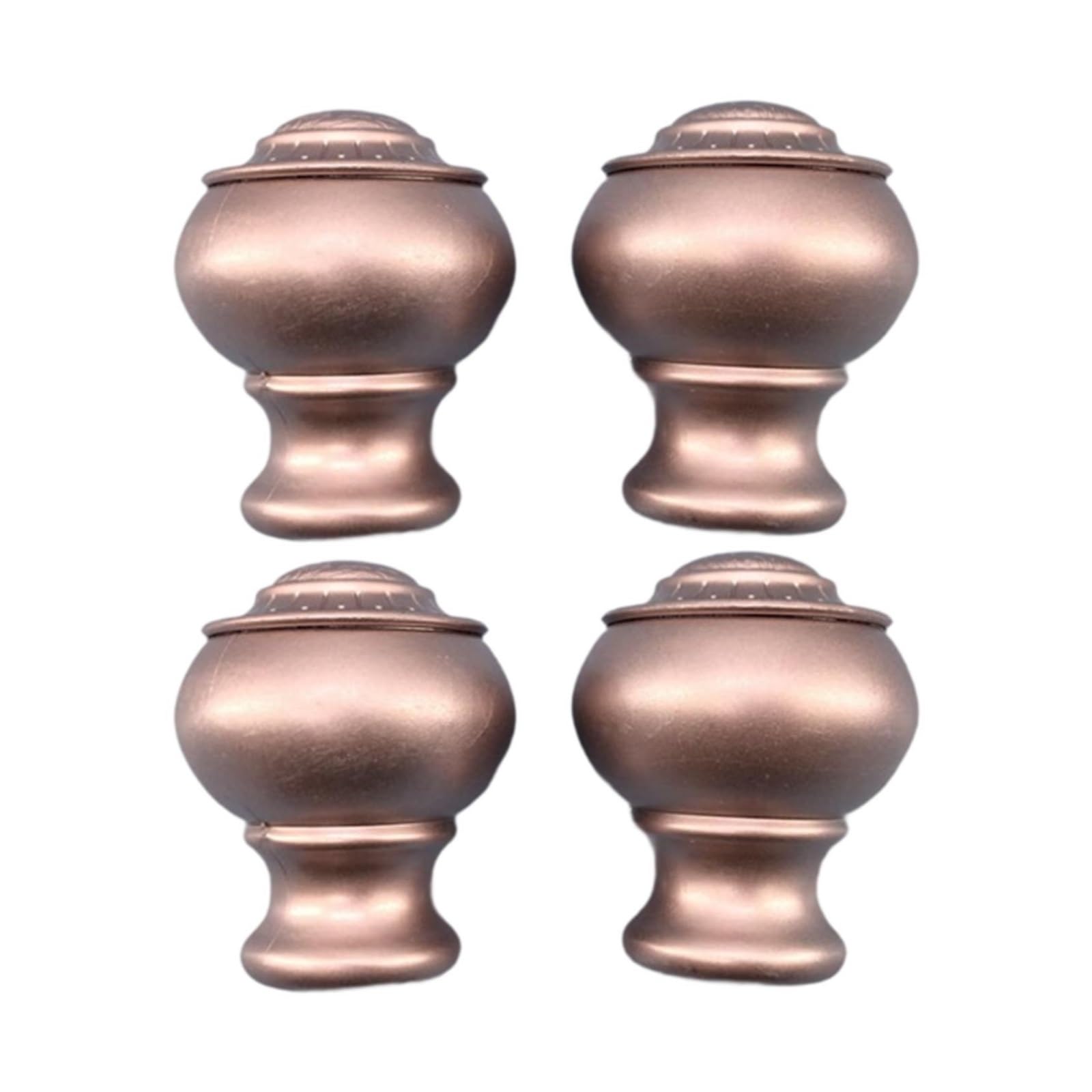 Lot de 4 Embouts décoratifs for tringles à Rideaux de 30 à 32 mm(Rose Gold)