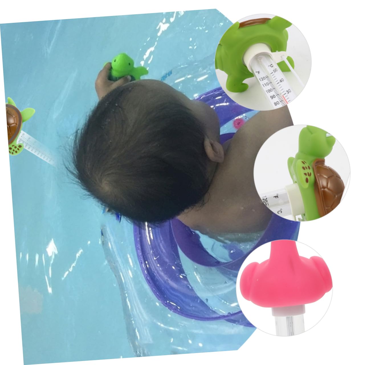 Yardwe 2pezzi Termometro Galleggiante Per Forma Di Fenicottero e Per Piscine Spa e Acquari Misurazione Sicura e Facile Design Compatto e Leggero Per Esterni e Interni