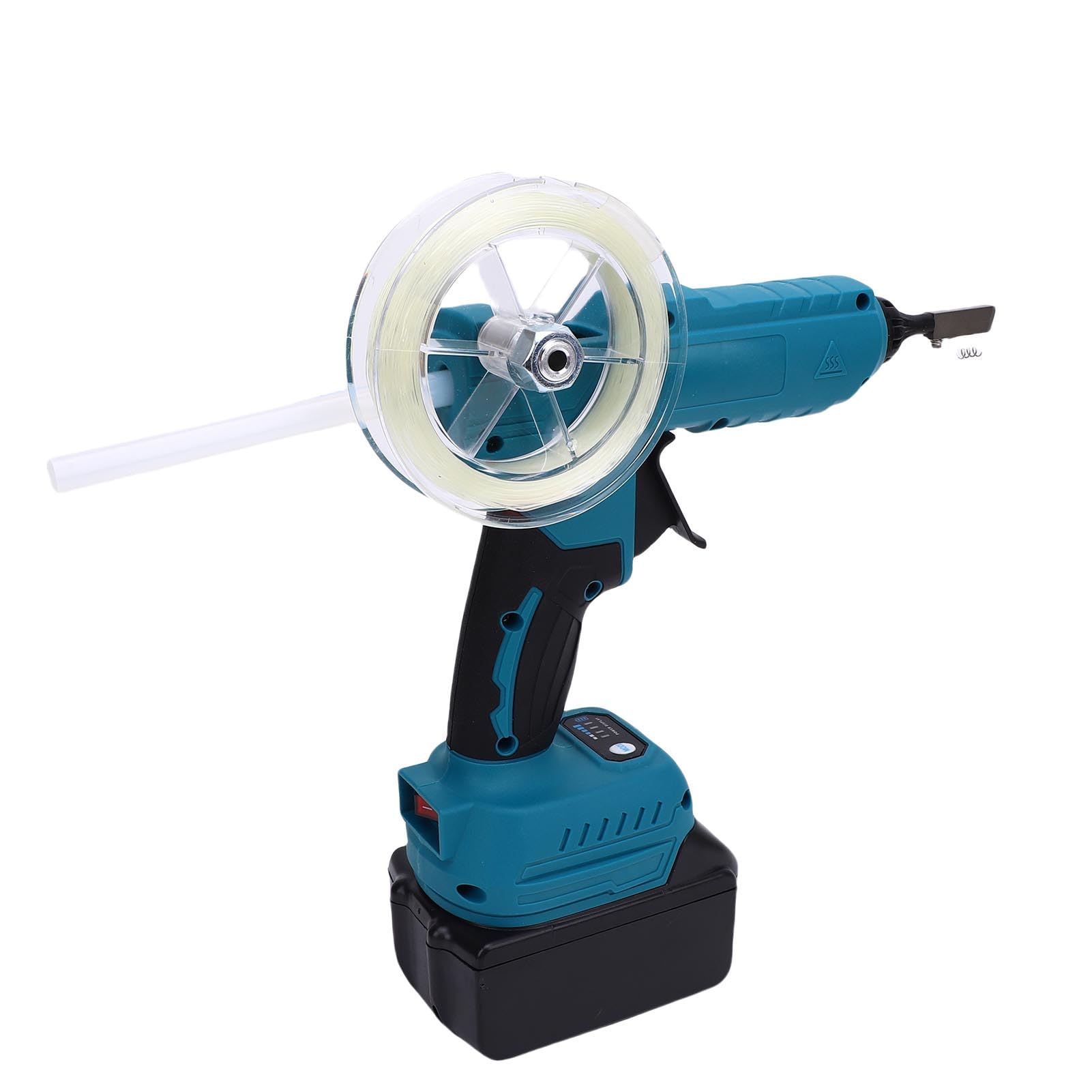 Eujgoov Bezprzewodowy Pistolet do Kleju na Gorąco ładowanie Gorącego Kleju Pistolet do Niewidocznego Okablowania światłowodowego 11 Mm Klej na Klej 220 ℃ (wtyczka UE)