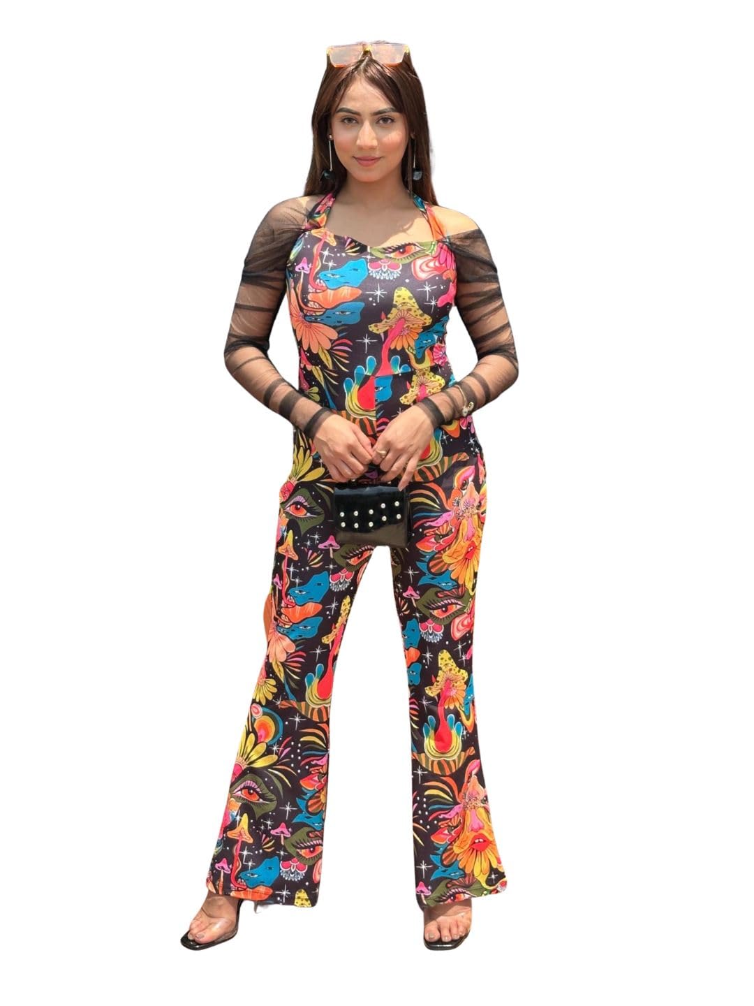 tandul Women's Multicolor Cotton Blend Jumpsiut Regular Jumpsuit - For Women - Soft & Breathable Fabric & Comfortable Outfits for Office, Casual, Festive & Party (11183)-picture-40