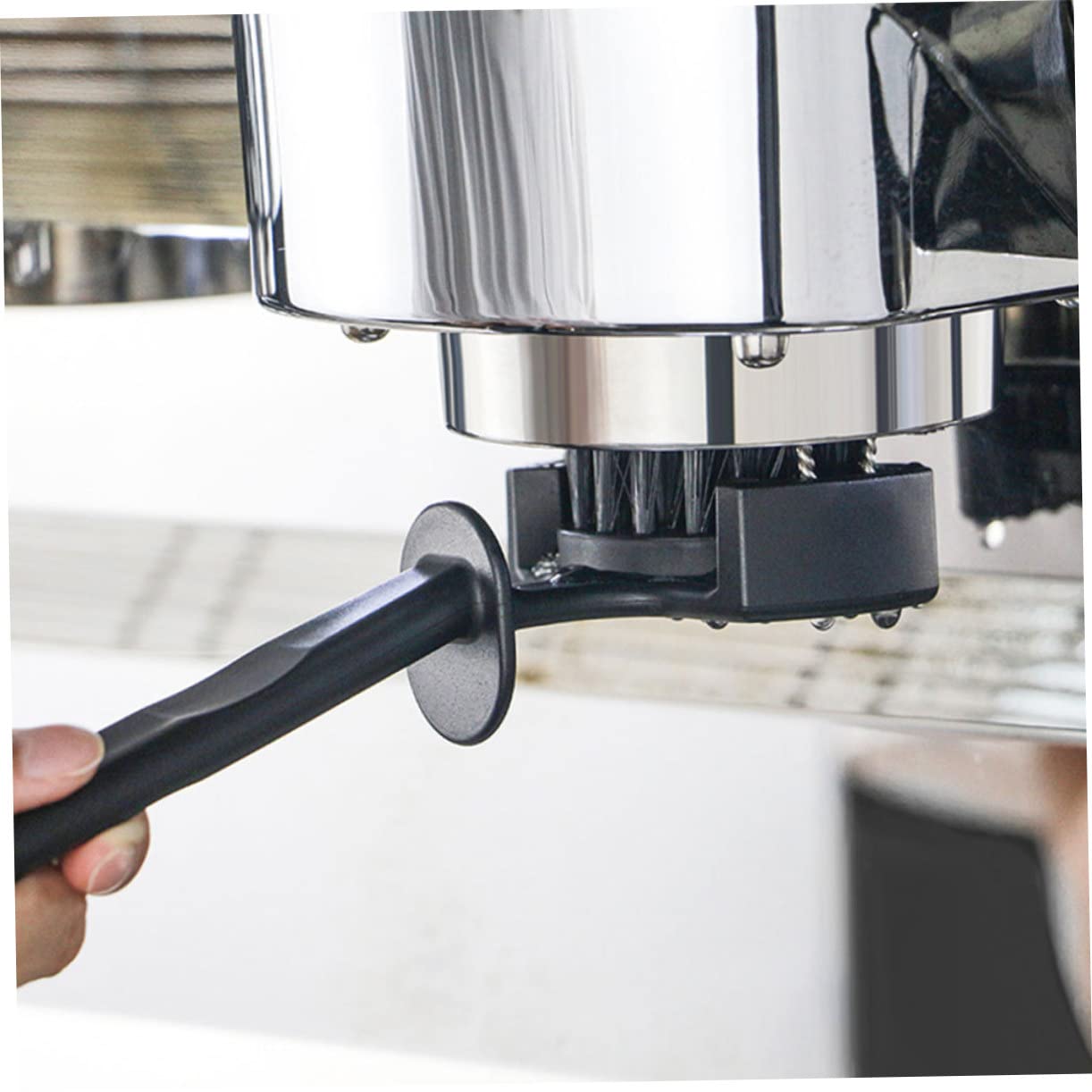 PRETYZOOM 2 Piezas Cepillo de limpieza para cafeteras cepillo para máquina de expreso Cepillo de espresso con cerdas desmontables limpiador cafetera concentrado de abdominales