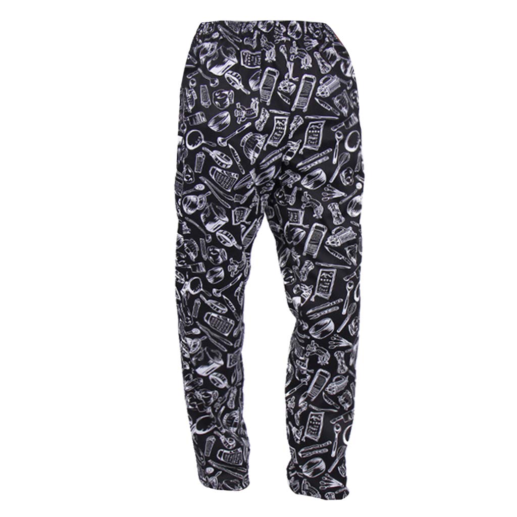 Chef Baggy Pants Chef Uniform Cook Culinary Appare Chili Wzór L