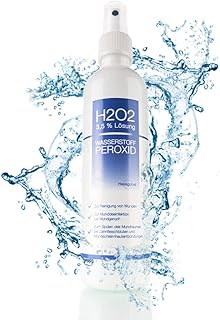 Nemkur Wasserstoffperoxid H2O2 3,5% Lösung - 250 ml auf Osmose Wasser mit praktischem Sprühaufsatz - optimal zum Desinfizi...