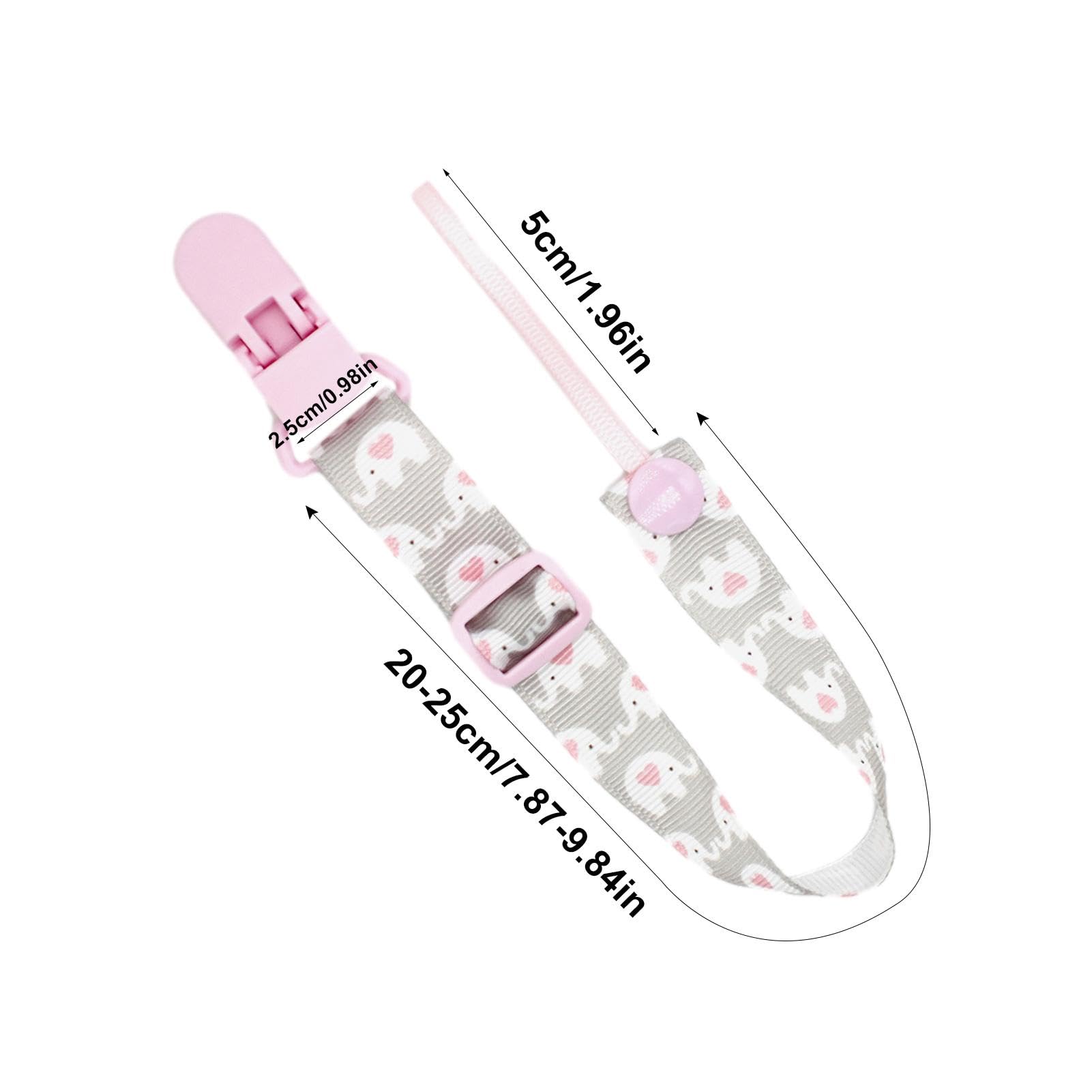 Catena Portaciuccio Per Bambini - Set Da 4 Pezzi Con Clip - Regalo Per Neonati - Ideale Per Battesimi E Compleanni - Foto 4