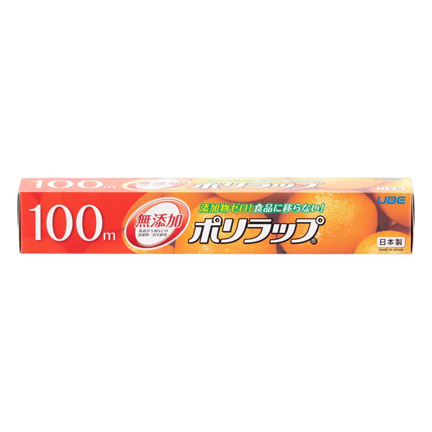 宇部フィルム ポリラップ キッチンラップ 食品用ラップ 30cm×100m 1本入 無添加 添加物ゼロ 赤ちゃんにも安心 離乳食の保存に 防災 日本製