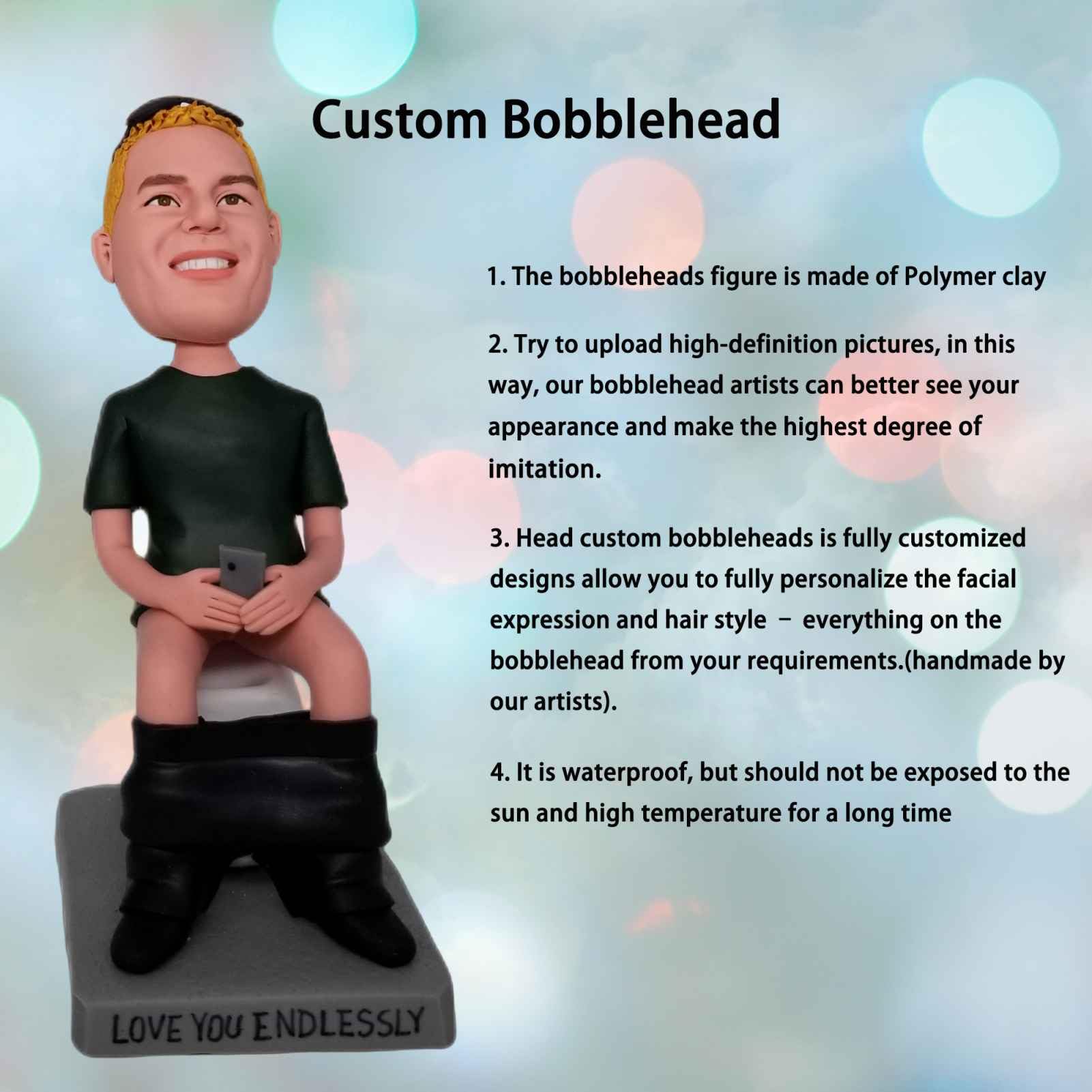 Bobble-Head Personalizzato - Ritratto A Testa Oscillante Su Misura Per Regali Originali - Foto 6