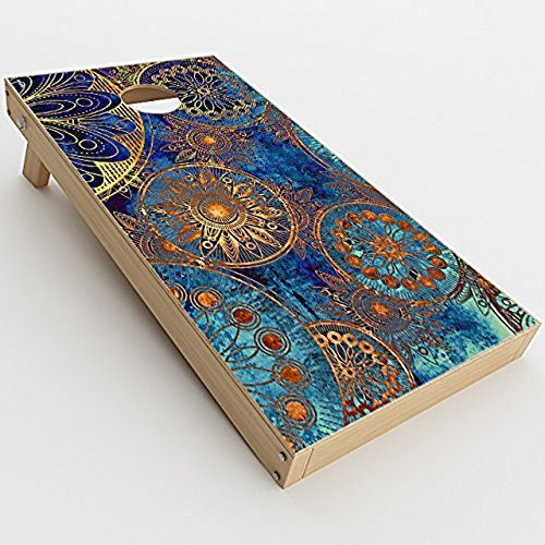Skin Decal Vinyl Wrap for Cornhole Game Board Bag Toss/Celestial Mandalas
