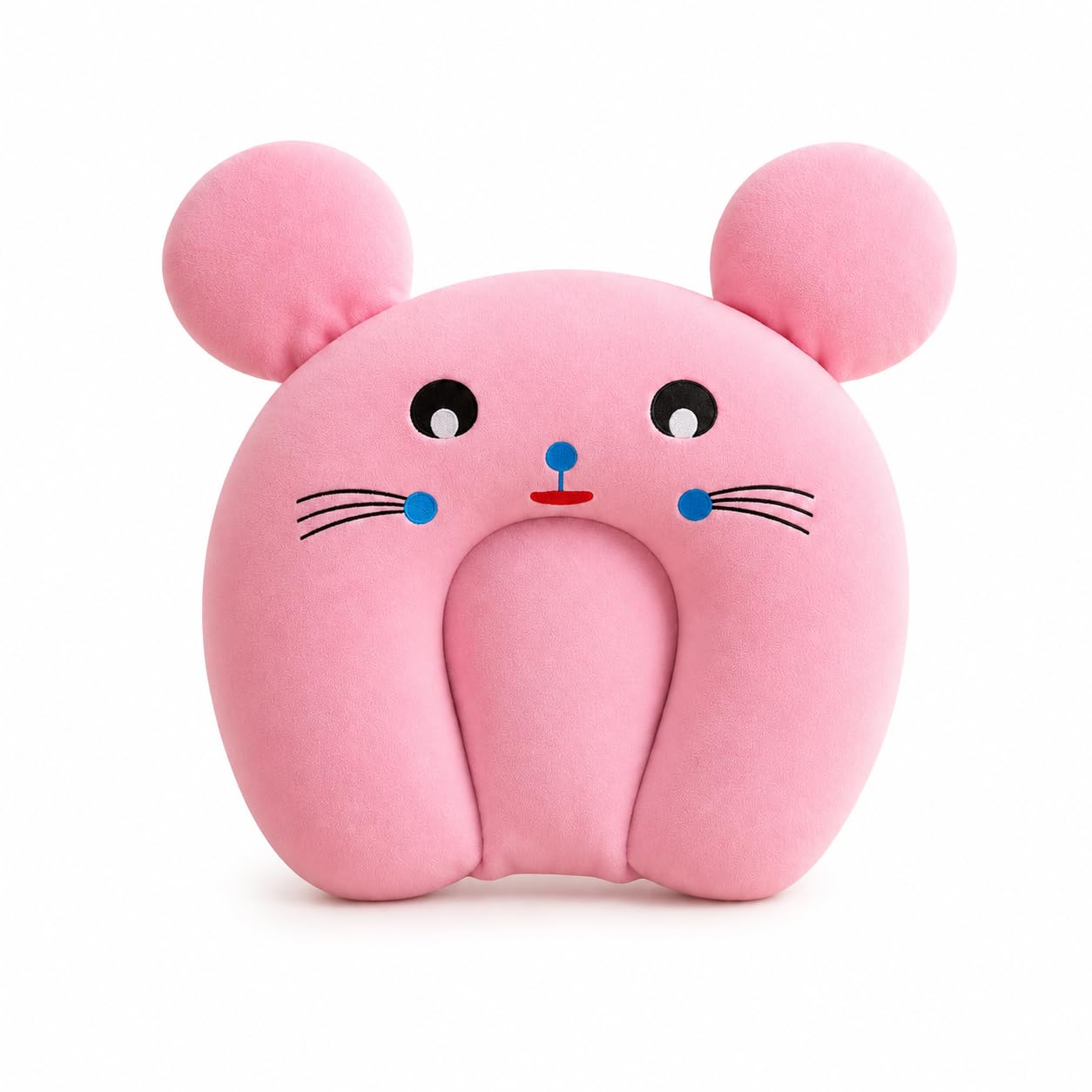 Cute Blue Mouse Cushion for Baby Nursery -5