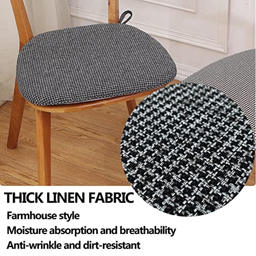 Coussin de chaise de cuisine antidérapant lavable rouge x2