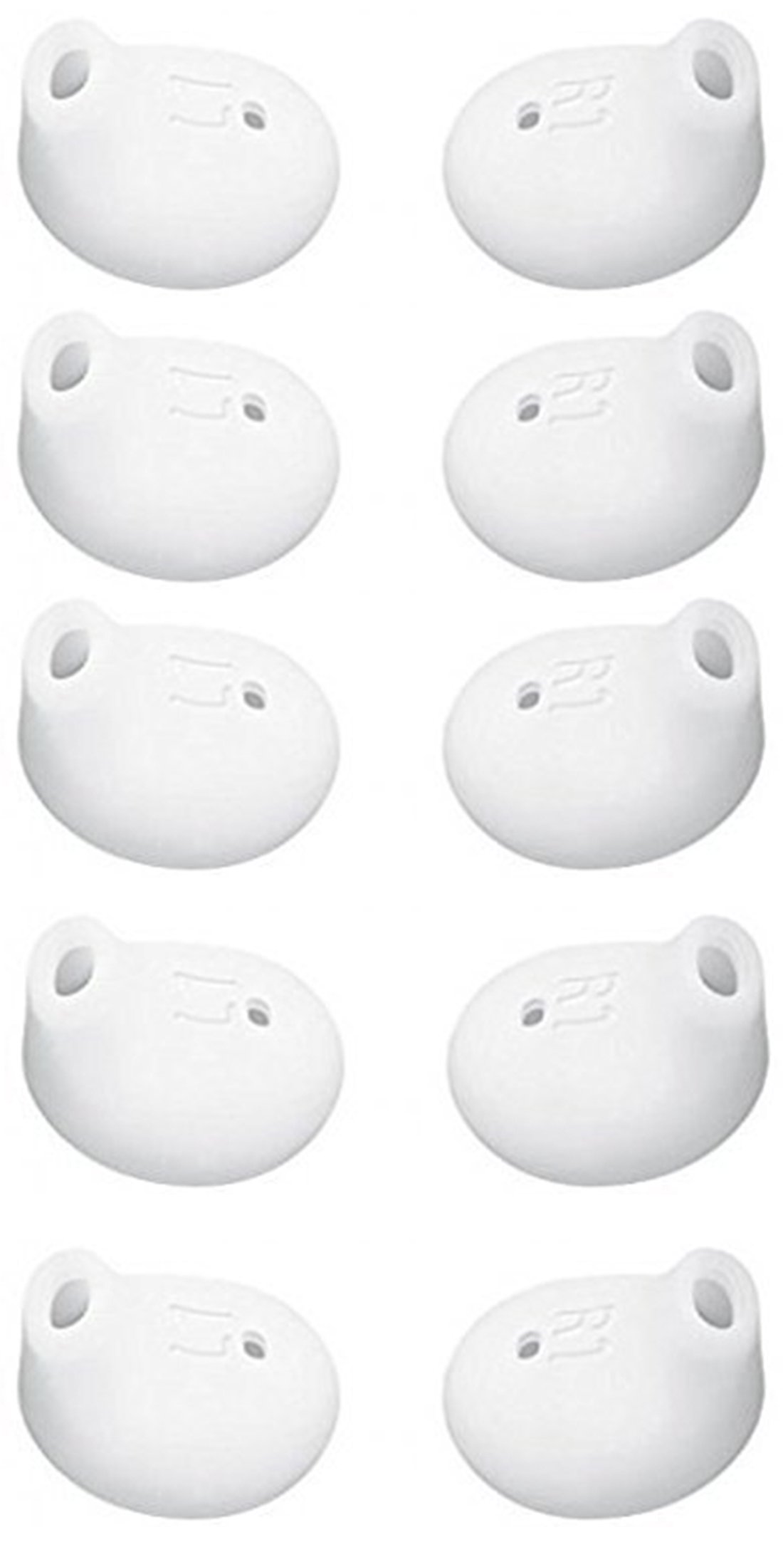Replacement Eargels Buds Tips Covers for Samsung Galaxy S6 / S7 / Edge Plus/Note 5 / G9200 / G9250 / G9208 / Level U Earphones Earpods 5 Pairs