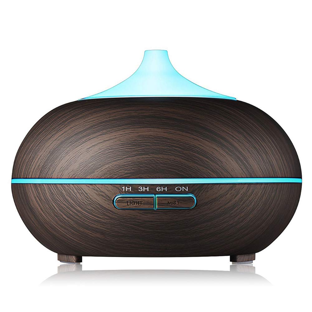 XXQ Scented Oil Diffusers Remote Controlhumidifier Cool Mist Essential Oil Aroma Diffusers Humidifier Air Purifier 550ML Remote Control,Dark,Withremotecontrol